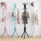 2022Standing Coat Rack Wall Entrance Shoe Rack Metal Stand for Furniture on Wheels Hanger Floor Clothes Wardrobes Clothing Shelf