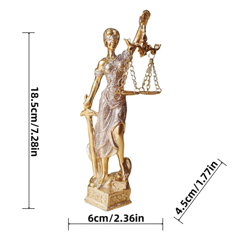 Justice Fairness Goddess Statue ThemisGoddess Of Justice Statue Greek Mythology Ornaments Justice Blind Statues Home Decor