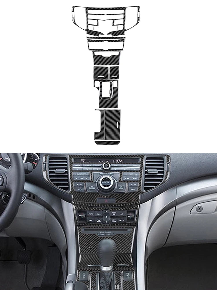 Brand New ABS Carbon Fiber Decorative Car Various Parts Cover Trim Sticker For ACURA TSX 2009-2014 Interior Accessories Stickers