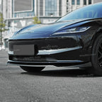 For Tesla Model 3 Highland 2024 Front Lip DC Body Kit Gloss Black Carbon Sport Front Guard Trim Spoiler ABS Auto Accessories Car