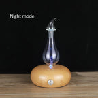 Aroma Essential Oils Diffuser Nebulizer Wooden Glass Air Fragrance Ele