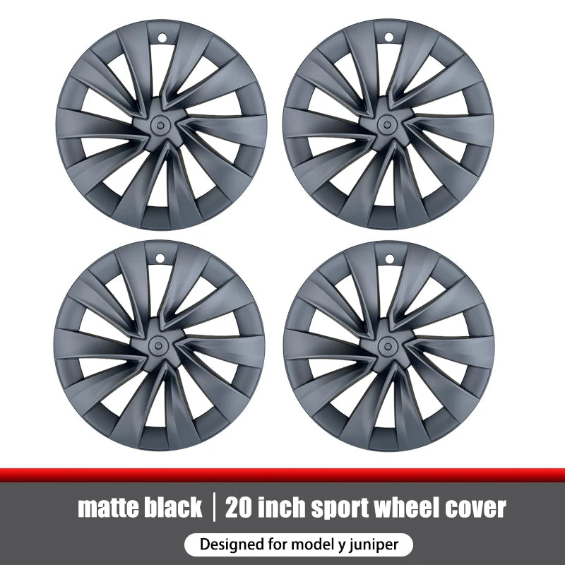4PCS Hub Caps for Tesla Model Y Juniper 20-Inch Wheel Cover Performance Replacement Helix 2.0 Wheels Full Rim Accessories 2025