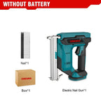 ONEVAN 1022J 2Gears Brushless Cordless Electric Nailer Stapler Furniture Staple Gun Woodworking Tools For 21V 18v Battery