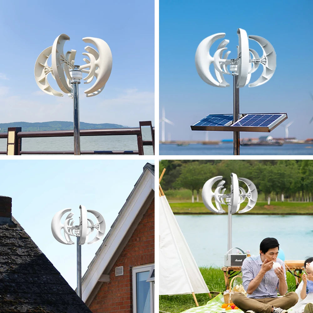 Rapid Delivery Of 5000W 24V 48V Vertical Wind Turbine Household Low Noise And Efficient Solar Cell System in Poland