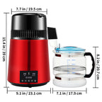 4L Water Distiller Purifier Filter 1 L/H Distilling Speed Dispenser Dr