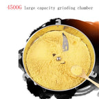 4500G Commercial Grain Grinder High Speed 4500W Cereals Medicinal Materials Spices Powder Crusher Stainless Steel Coffee Grinder