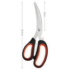 Kitchen Scissors Multi-Functional Stainless Steel Household Scissors for Cutting Chicken and Fish Special Shears