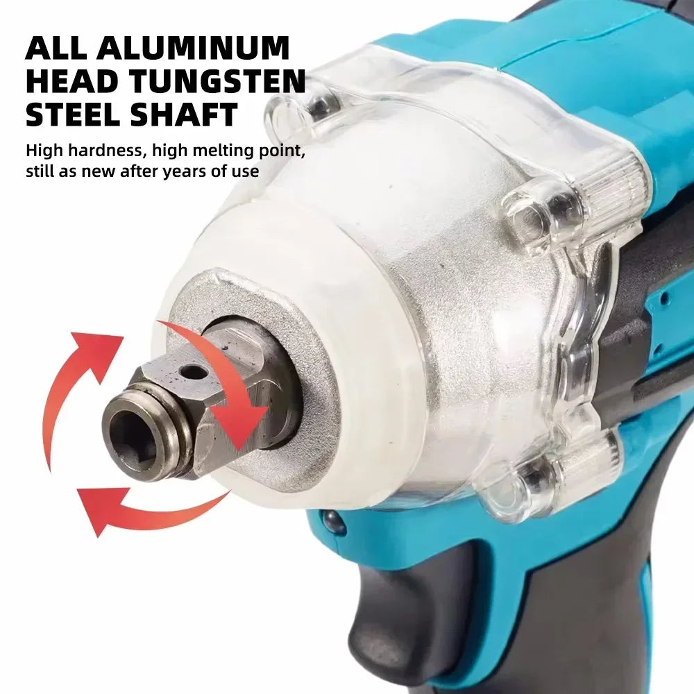 European standard Cordless electric impact wrench Electric tool brushless electric wrench hand drill 21V battery