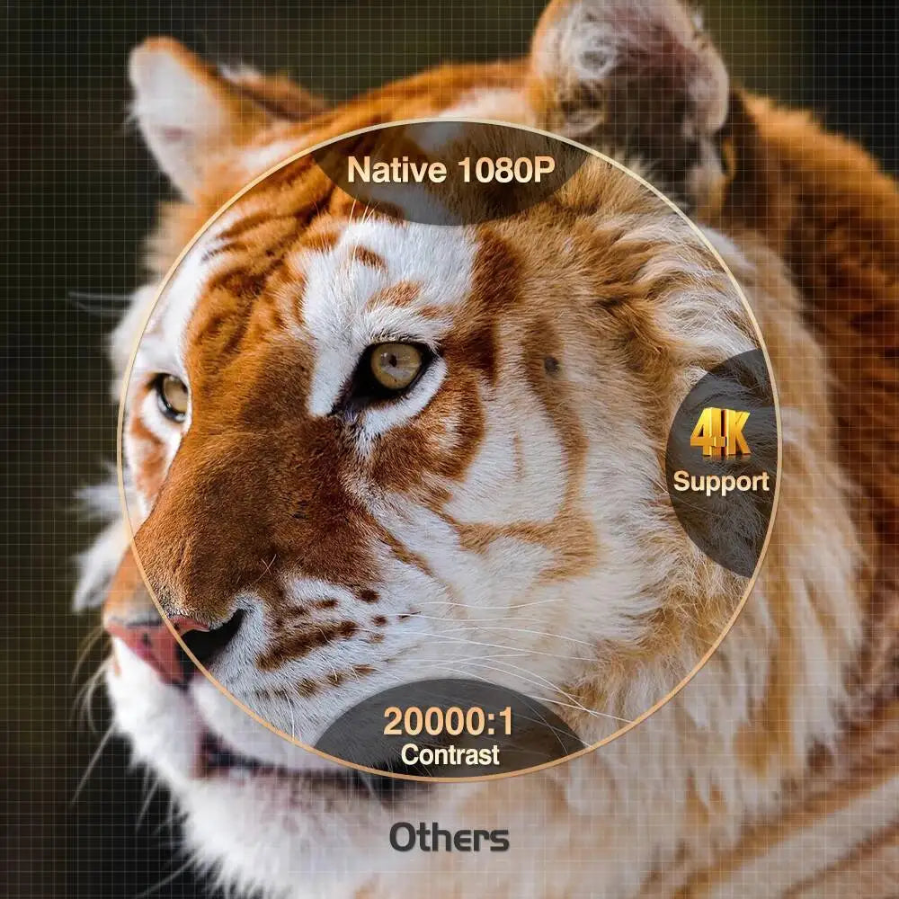 Touyinger Everycom HQ10W Full HD 4K 26000 lumens Home Video Smart TV 2+64GB Cinema Projector Professional Dolby