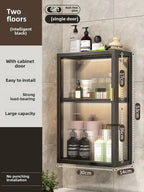Japanese Acrylic Bathroom Cabinet Wall-mounted Mirror Box Transparent Bathroom Cabinets with Storage Rack Bathroom Furniture