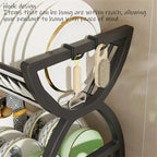 Kitchen Storage Rack, Bowl And Dish Storage Rack, Drain Rack, Household Multifunctional Bowl And Chopstick Rack Storage Box ﻿
