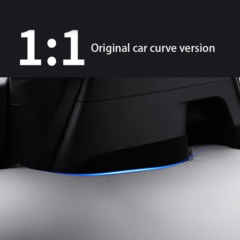 For Tesla Model 3 Model Y 2017-2025 Inflatable Air Mattress Outdoor Camping Inflatable Special Suede Fabric Car Travel Bed
