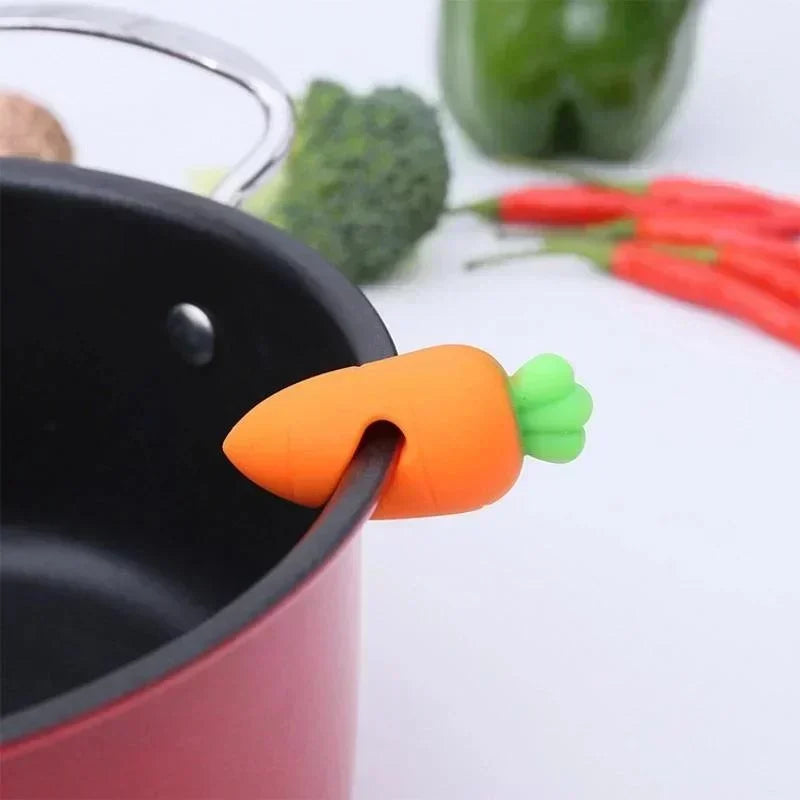 Kitchen Tools Silicone Pot Lid Anti-spill Rack Heat-resistant Anti-Overflow Stoppers Pot Cover Lifter Holder Creative Tools