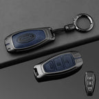 Leather Car Key Case Full Cover for Ford Focus 3 4 ST Mondeo MK3 MK4 Fiesta Fusion Kuga 2013 2014 2015 2017 Keychain Accessories