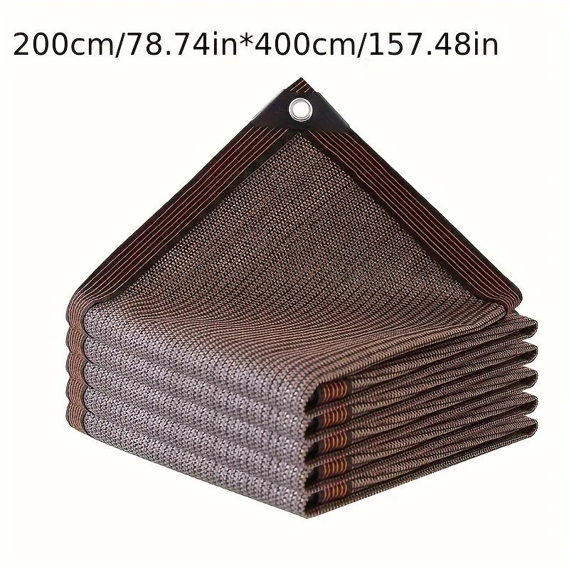 [Coffee Color Shade Net] Coffee Color Sunshade Cloth - Sun Protection Shade Net for Plant Cover, Home, Succulent, Balcony