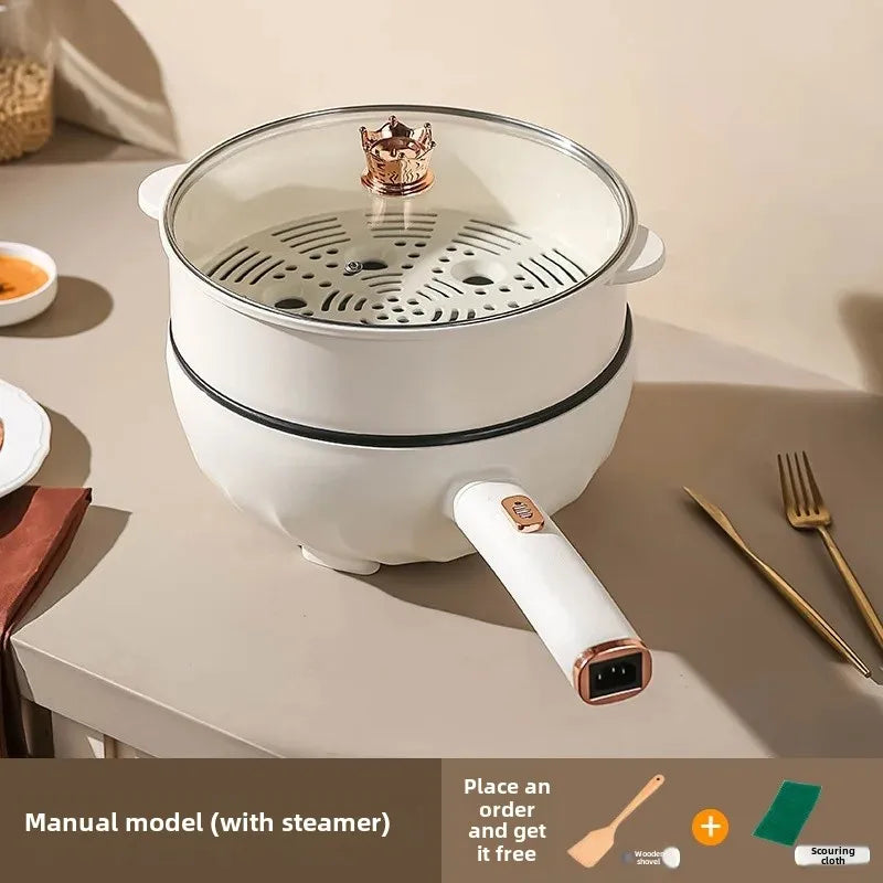 Large Capacity Multi-Functional Electrical Wok Cooker Stainless Steel Integrated Electrical Heating Pot Direct Manufacturer Sale
