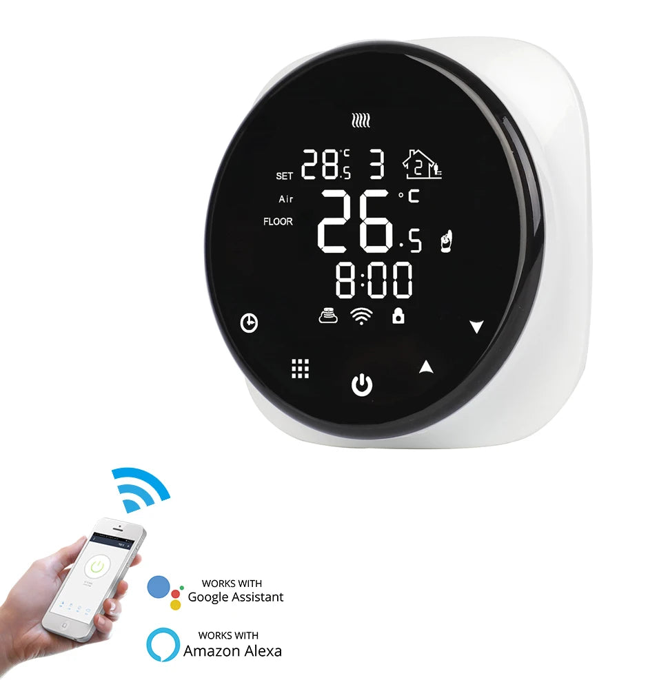 Beok Smart Thermostat for Gas Boiler Warm Floor Heating programmable Temperature Controller clearance sale