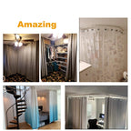 Non Punching Self-adhesive Curtain Track Flexible Bendable Wall Or Ceiling Installation Window Room Divider RV Curtain Track