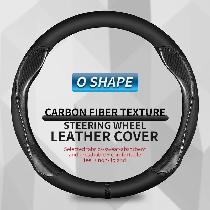 For VW Volkswagen MK2 MK3 MK4 MK5 MK6 MK7 MK8 GOLF 5 6 7 GTI POLO R, New Type Microfiber Leather Car Steering Wheel Cover
