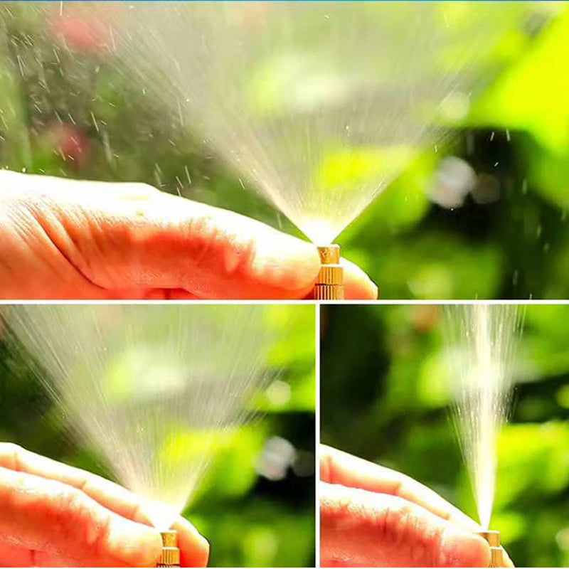DIY 5~20M Universal Adjustable Atomizing Sprayer Misting System Kit For Lawn Garden Irrigation OD8mm Tube Garden Water Mister