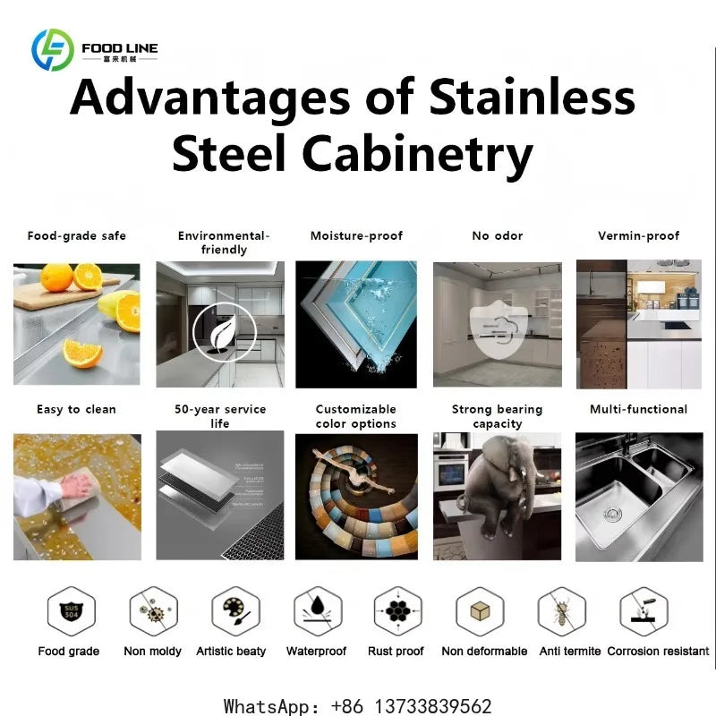 Customized Outdoor Kitchen Cabinet Gas Grill Stainless Steel BBQ With Mini Glass Fridge And LED Lighting