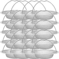 1/20pcs Kitchen Sink Strainer With Handle & Stopper Replacement Drain Basket Stainless Steel Mesh Filter Waste Hole
