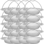 1/20pcs Kitchen Sink Strainer With Handle & Stopper Replacement Drain Basket Stainless Steel Mesh Filter Waste Hole