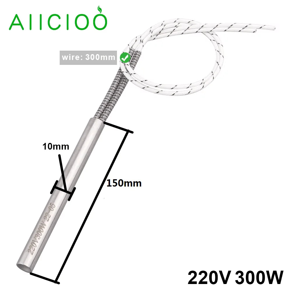 220v Electric Pellet Igniter Cartridge Heater 300w Glow Plug Wood Stove Parts 100/155/160/170/180 Fire Starter Heating Element