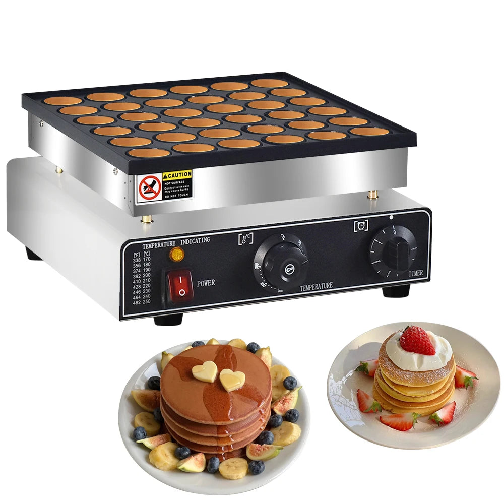 Electric Waffle Maker 36 holes Nonstick Mini Dutch Pancake Maker mini pancake maker machine Dutch Poffertjes grill muffin