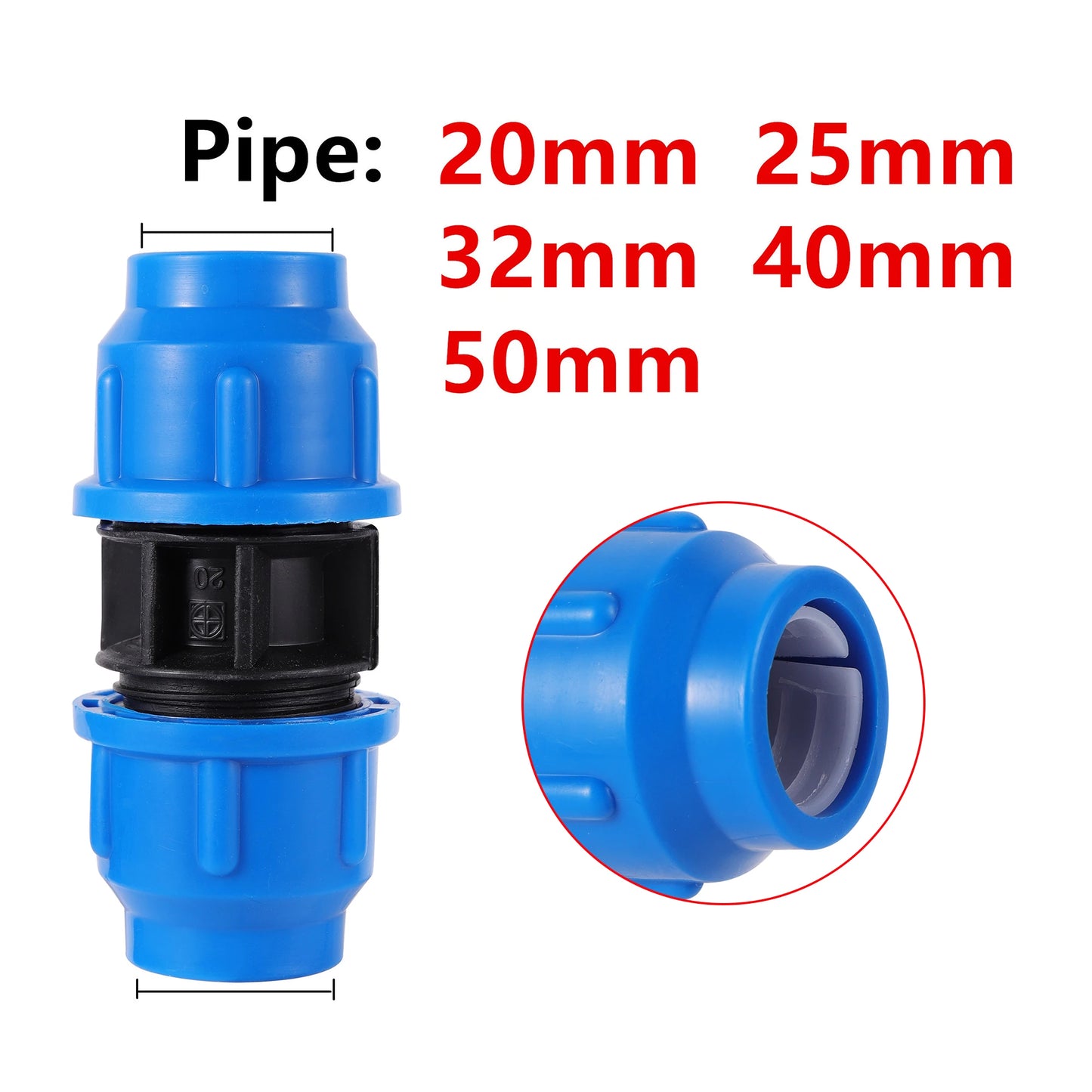 20/25/32/40/50mm PE pipe ball valve joint quick connector agricultural irrigation water pipe diverter accessories