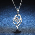 Luxury GRA Certified 1 Carat Moissanite Pendant Necklace for Women Party 925 Sterling Silver Diamond Chain Necklaces