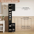 IRONCK Bathroom Storage Cabinet, 70.9 Inch Tall Bathroom Cabinet with Doors, Narrow Storage Organizers with Adjustable Shelf