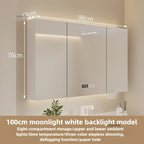 Bathroom Wall Mounted Mirror Cabinet Modern Smart Bathroom Cabinets with Mirror Creative Bathroom Storage Cabinet Home Furniture