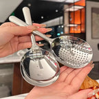 or 2 Pcs Heat Insulated Stainless Steel Ladles; For Serving Soup and Rice; Equipped with Drain Hole; Must-Have Kitchen Utensils
