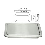 Stainless Steel Flush Recessed Built-in Balance Swing Flap Lid Cover Trash Bin Garbage Can Kitchen Counter Top