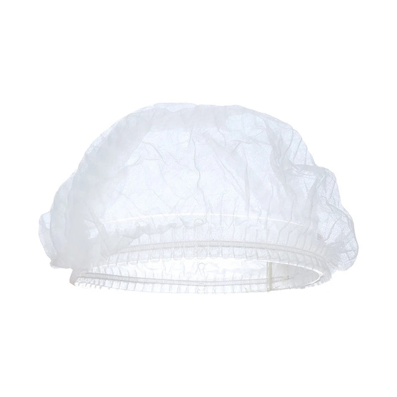 100 PCS Disposable Mop Mob Bouffant Caps 21 inch Non-Woven Clip Hair Head Cover Net for Beauty Food Salon Cooking Hairnets Caps