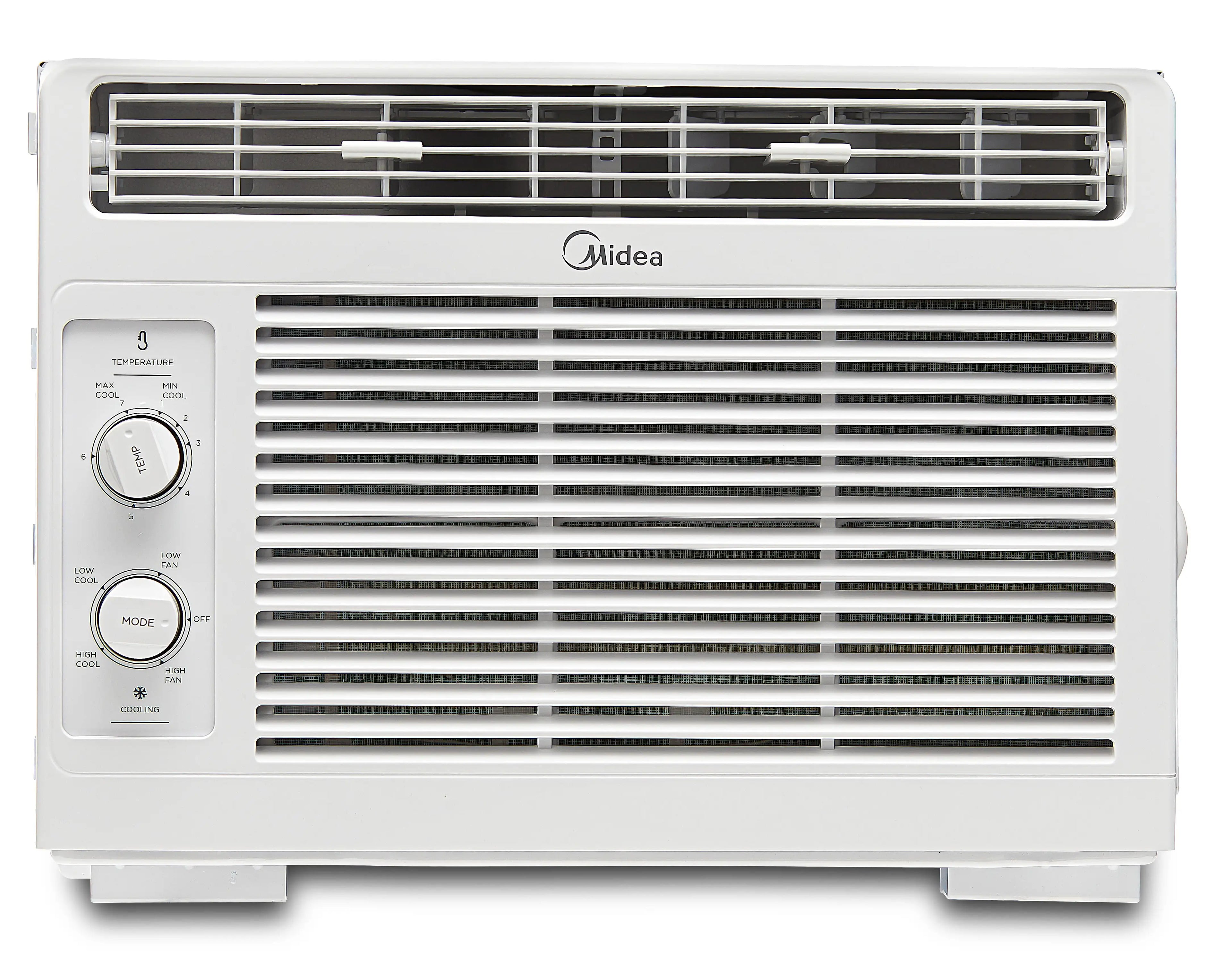 Midea 5,000 BTU 150 Sq ft Mechanical Window Air Conditioner, White, MA