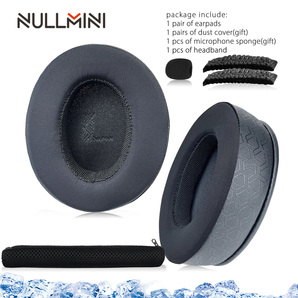 NullMini Replacement Earpads For Logitech G Pro X Headphone Cooling Gel Earmuffs Ear Cover Headband HeadBeam