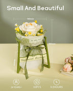 Robotime Flower 3D Puzzle Model Kits Decoration Home Decor Accessories Living Room Gifts for Women Camellia Purple Rose