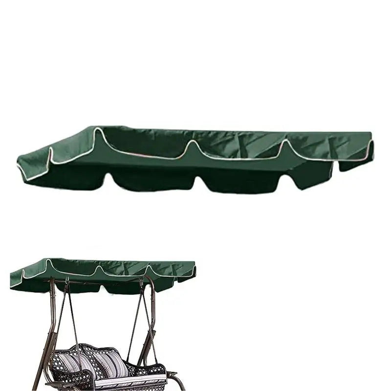 Porch Swing Awning Replacement UV-resistant Waterproof Swing Canopy Garden Outdoor Hammock Swing Awning Replacement