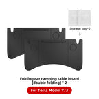 YZ For Tesla Model 3 Highlan Modle Y X S 2018-2024  Steering Wheel Laptop Tray Travel Desk Portable Office Table Car Accessories