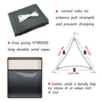 5/3.6/3/2M Triangle Shade Sail Waterproof Sunshade Sail Canopy 98%UV Block Awning with Free Rope for Garden Patio Pergola Gazebo