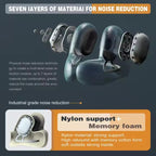 Memory Foam Travel Neck Pillow with Noise Reduction - U-Shaped Bluetooth Music Pillow for Ultimate Comfort on the Go travel