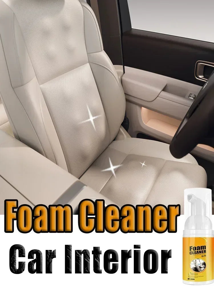 Multi-Purpose Foam Cleaner Spray | Automotive & Home Interior Cleaning Agent