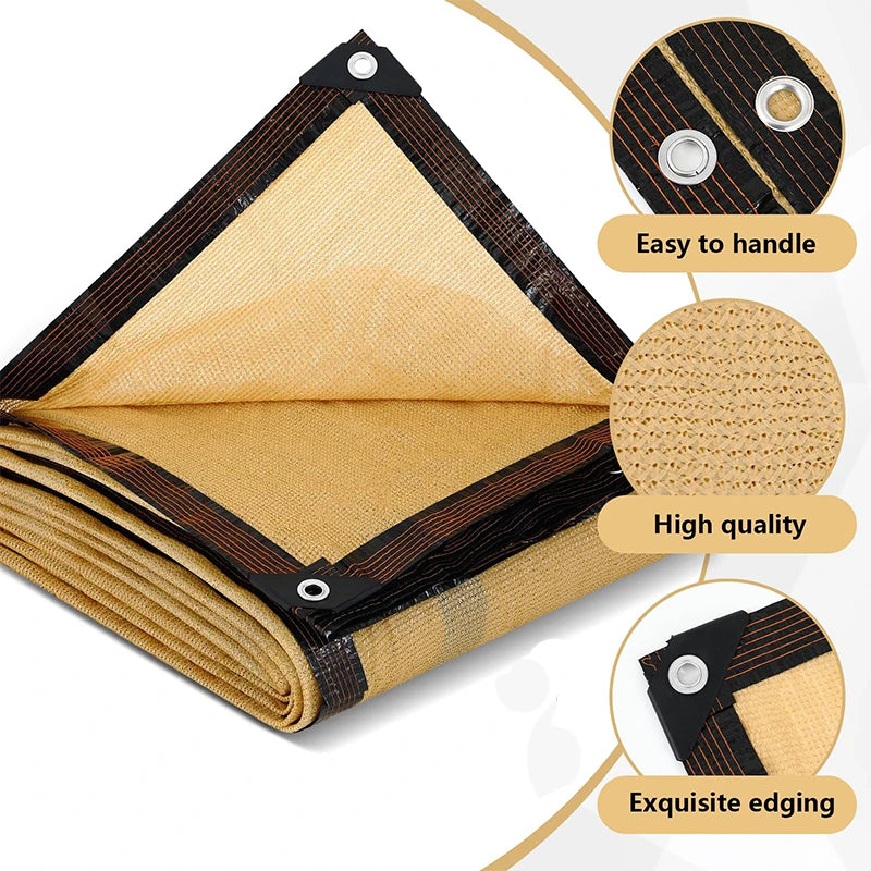 Outdoor Shade Sail Decorations for Gardens Accessories Car Mesh Yard & Garden Decors Shading Folding Retractable Awning Terrace