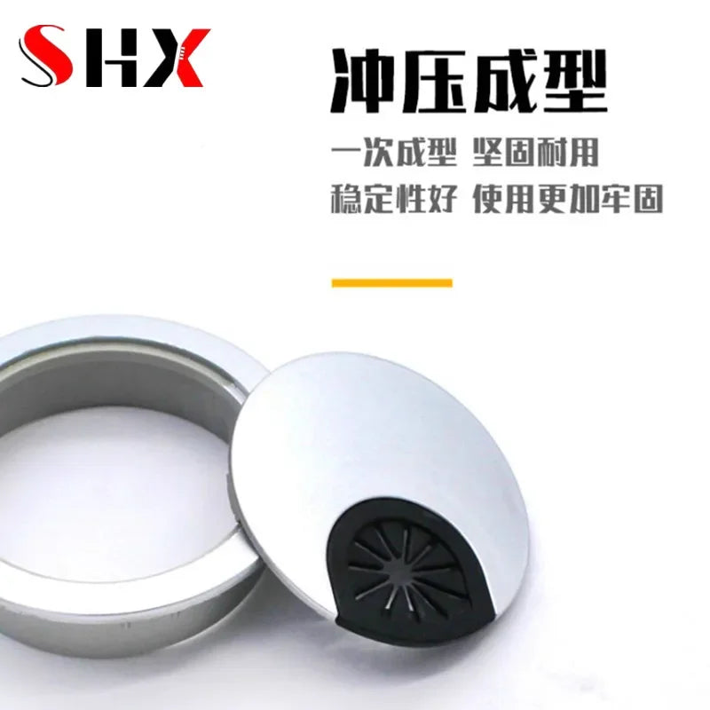Dual Usb 50 53 60 80mm Wire Hole Cover Round Home Office Table Outlet Port Line Box Computer Desk Cord Grommet Cable Organizer