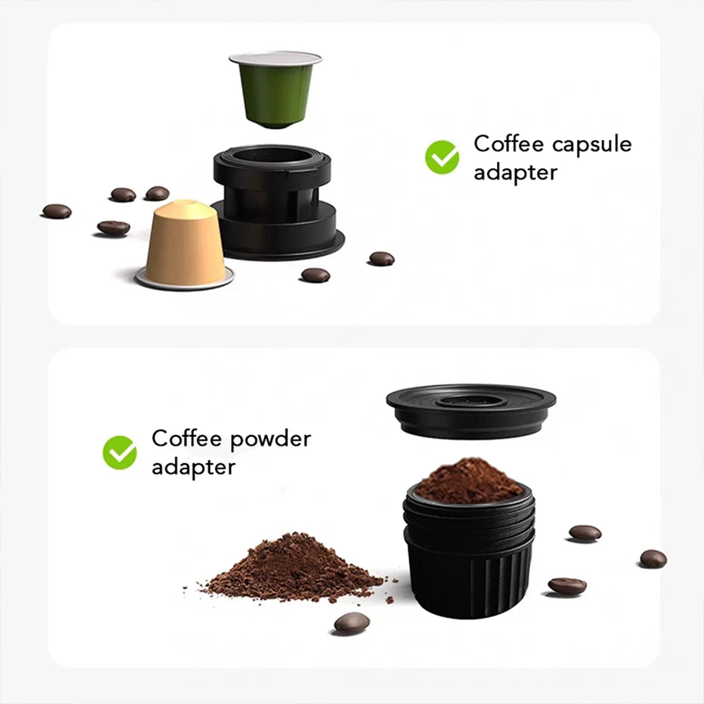 MEIMOKA Portable Coffee Machine Espresso Maker for Outdoor 20 Bar Pressure Wireless Heating USB Charging