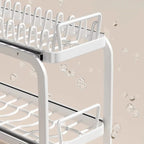 Narrow Dish Storage Rack Multi-Function Organizer Space-Saving Dish Drainer for Small Kitchens Efficient Dish Stand