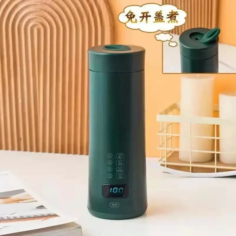 220V Electric hot water cupSmall portable kettle travel heating smart insulation artifact mini health cup