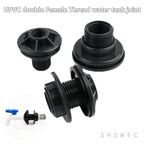 1~8PCS 1/2, 3/4, 1 Inch UPVC Double Female Thread Water Tank Joints Garden Irrigation Accessories Fish Tank Connector